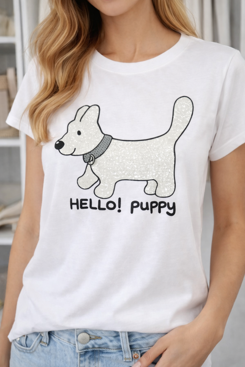 Hello Puppy póló