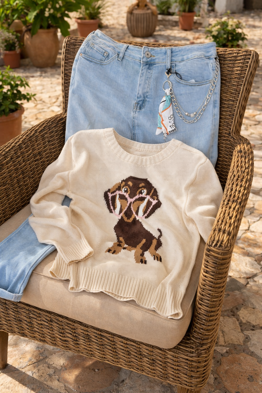Daisy Knit Pulóver