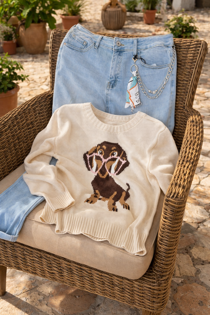 Daisy Knit Pulóver